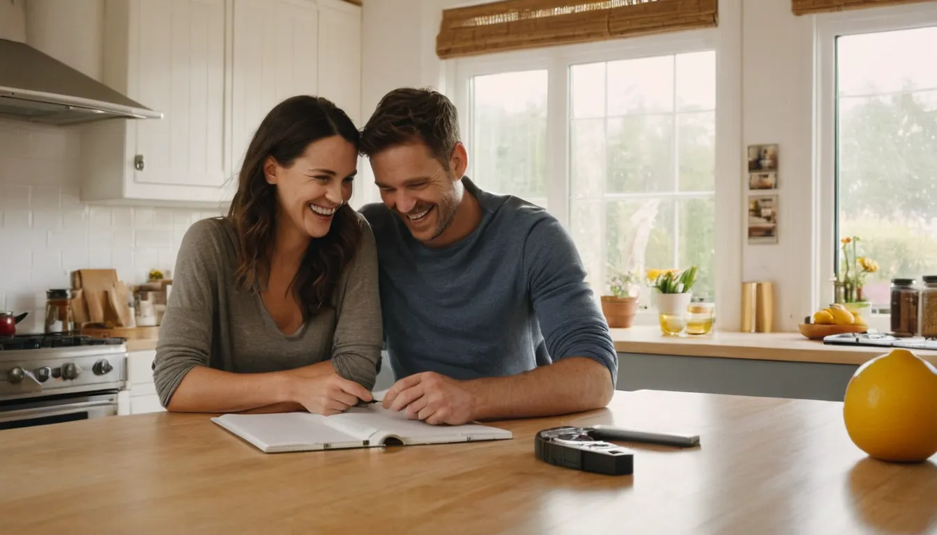 A homeowner comparing written concrete quotes at a kitchen table